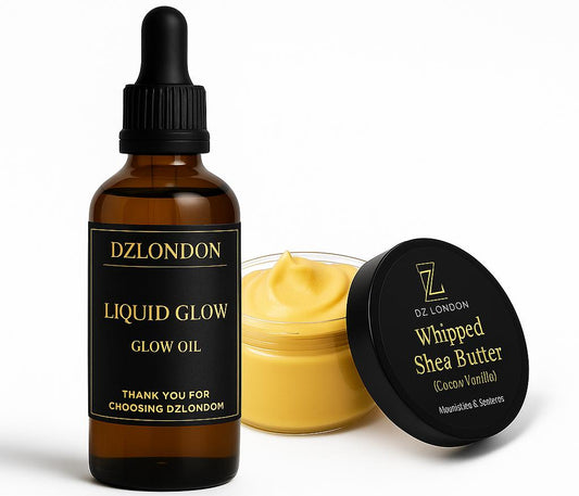 Glow oil + 100ml whipped shea butter(coco vanilla)